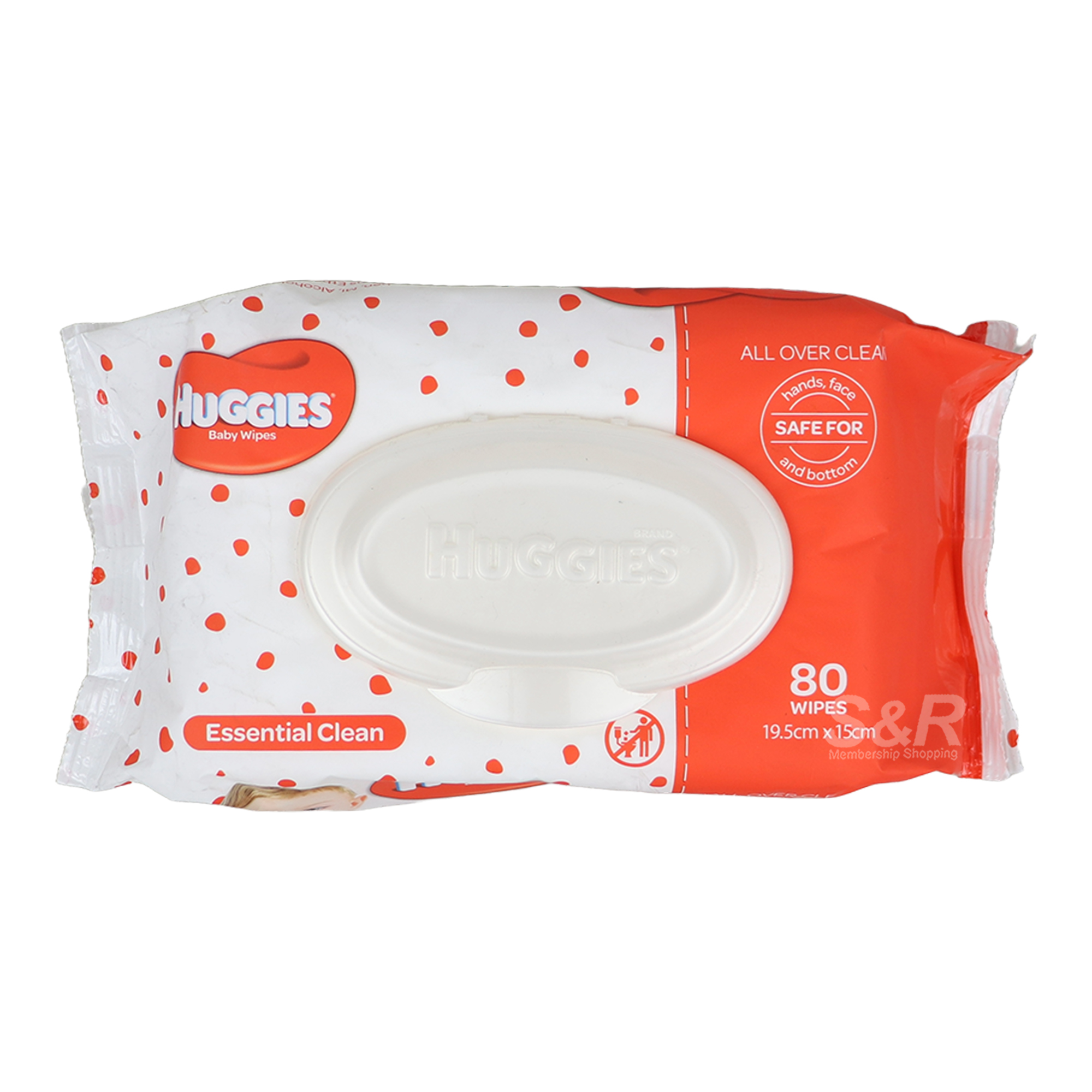 Huggies Baby Wipes Essential Clean 80pcs